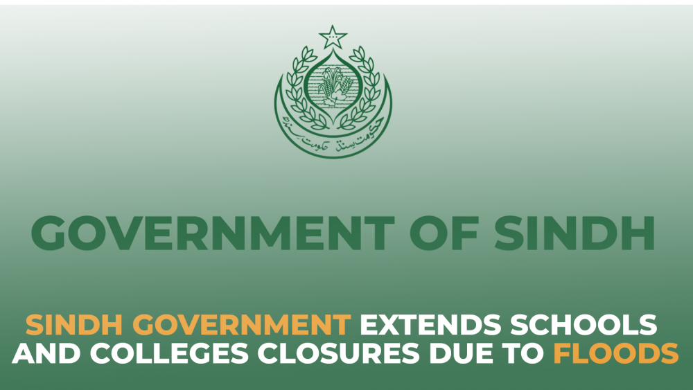 Sindh Government Extends Schools and Colleges Closures due to Floods