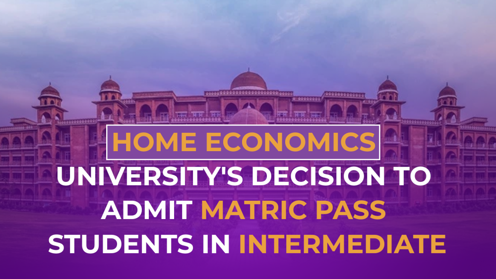 Home Economics University's Decision to Admit Matric Pass Students in Intermediate