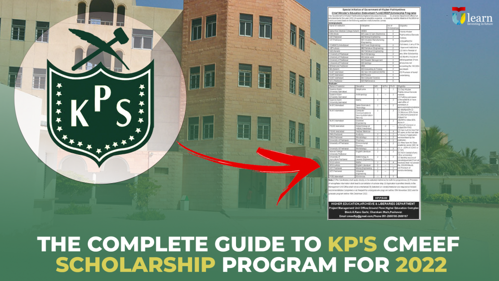 Complete Guide to KP's CMEEF Scholarship Program for 2022