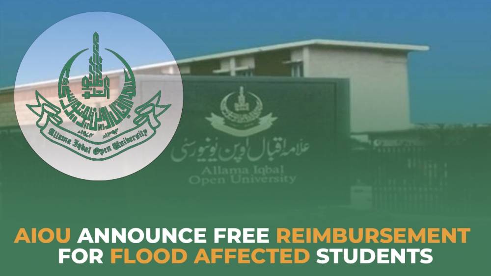 AIOU Announce Fee Reimbursement for Flood Affected Students